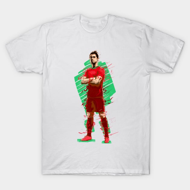 Football Legends: Cristiano Ronaldo - Portugal T-Shirt by akyanyme